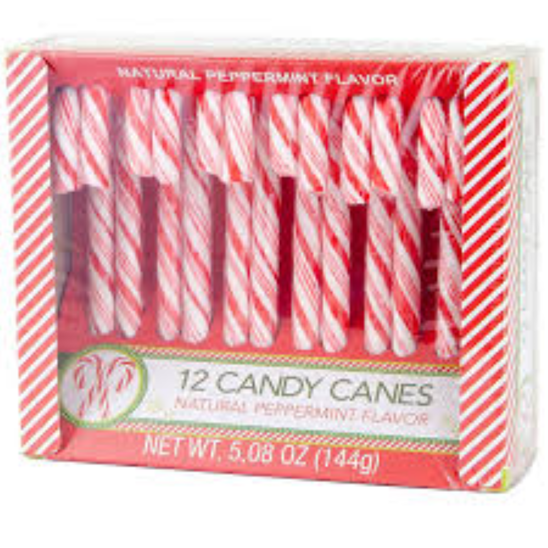 CANDY CANES PEPPERMINT 144G